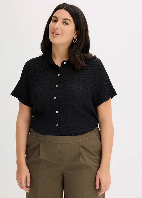 Shirtbluse mit Struktur, bonprix