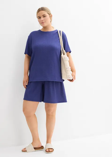 Shirt aus Borkencrepe, bonprix