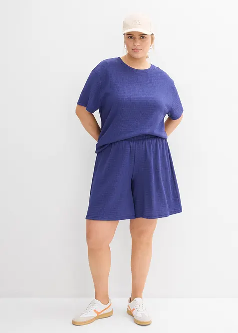 Schlupf-Shorts aus Borkencrepe, bonprix