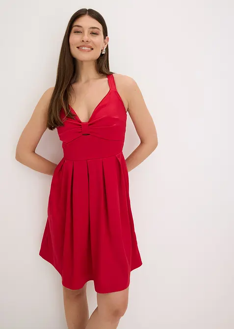Minikleid aus glänzendem Satin, bonprix