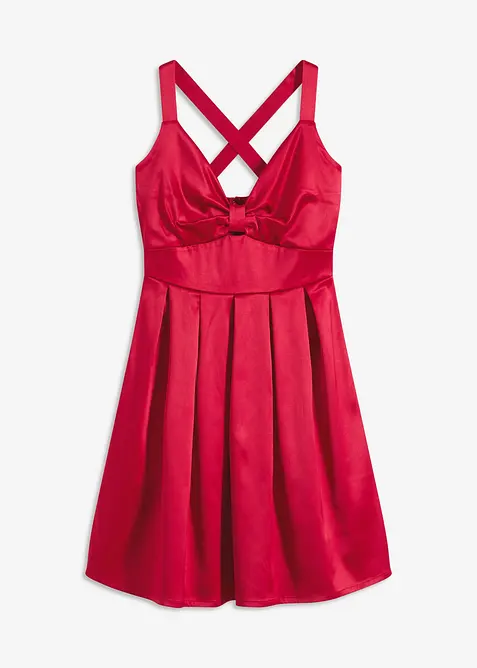 Minikleid aus glänzendem Satin, bonprix