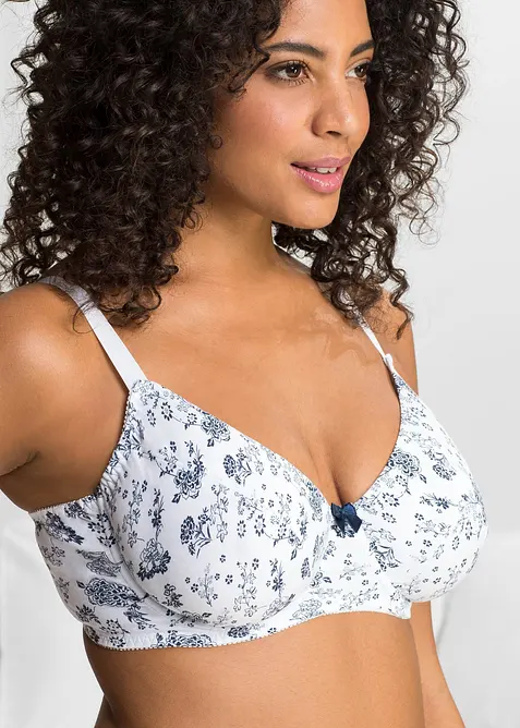 Lot de 3 soutiens-gorge coton &agrave; armatures, bonprix