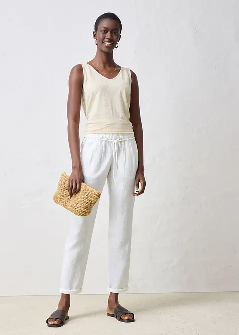 Schlupfhose aus reinem Leinen, bonprix