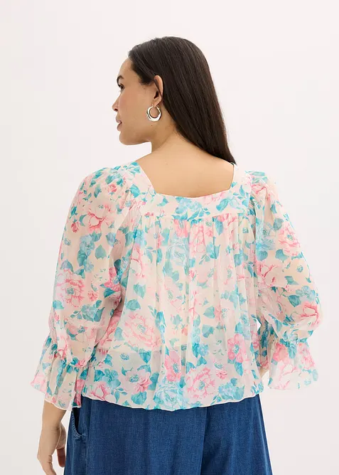 Blouse à base effet boule, bonprix