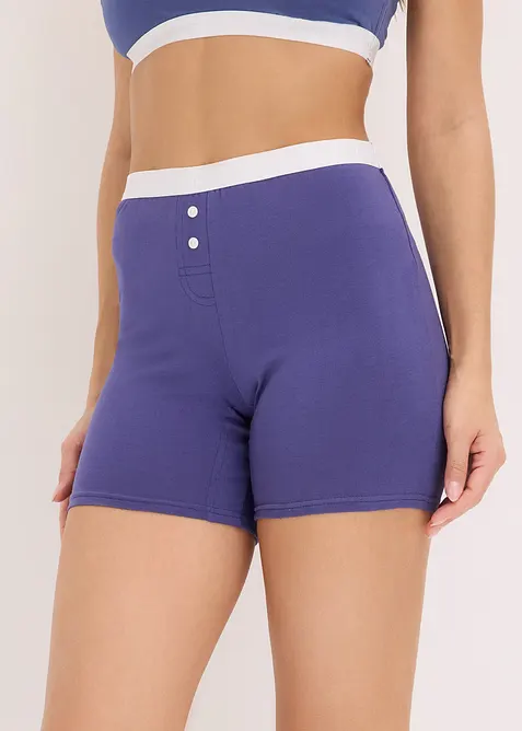 Mittellange Damen Boxer mit Bio-Baumwolle (4er Pack) , bonprix