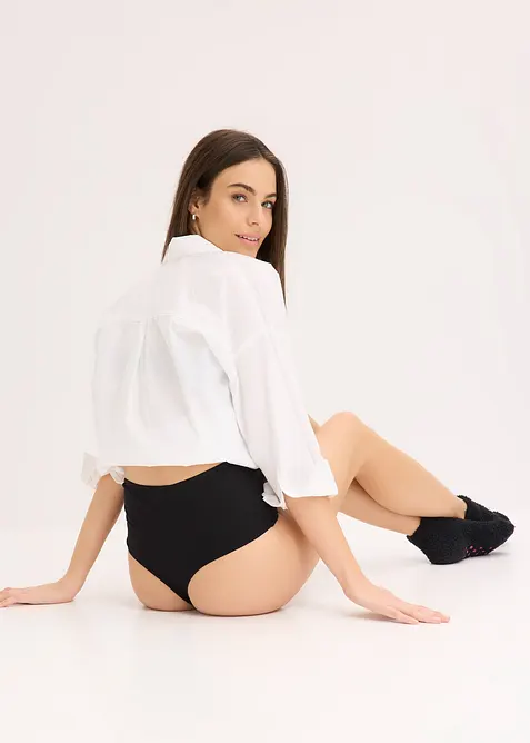 Highwaist String mit weicher Baumwolle (4er Pack), bonprix