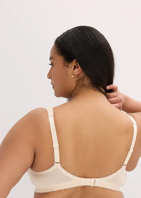 Ungepolsterter T-Shirt BH ohne Bügel mit Bio-Baumwolle (2er Pack), bonprix