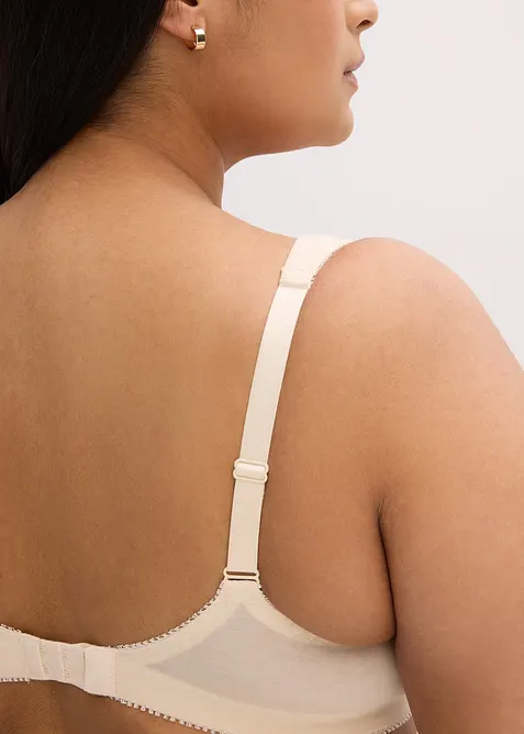 Ungepolsterter T-Shirt BH ohne Bügel mit Bio-Baumwolle (2er Pack), bonprix