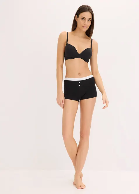 Lot de 2 soutiens-gorge coton &agrave; coques et armatures, bonprix