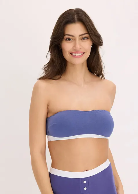 Bandeau-BH&nbsp;mit Bio-Baumwolle  (2er Pack), bonprix