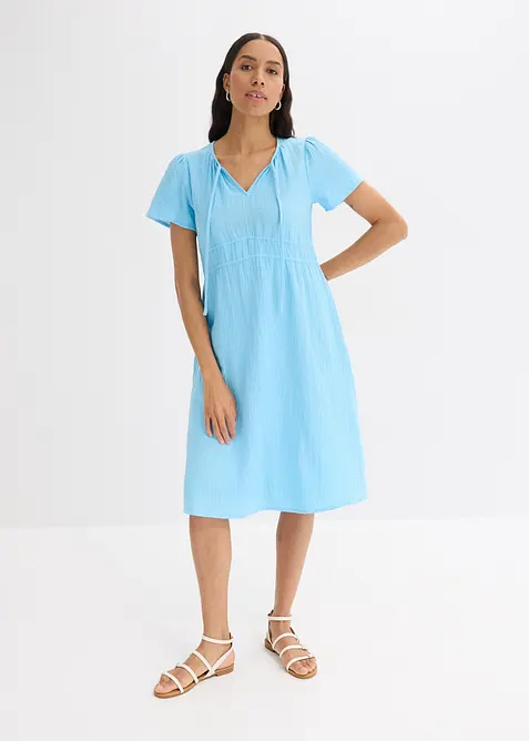 Robe-tunique en gaze de coton, bonprix