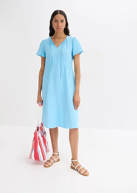 Robe-tunique en gaze de coton, bonprix