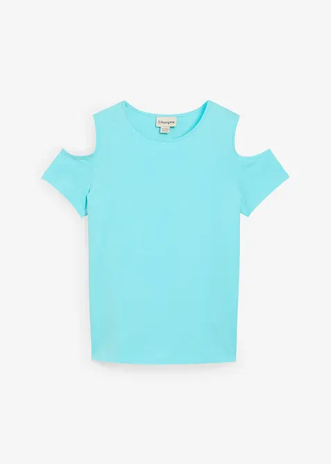 T-shirt à découpes 100% coton, bonprix