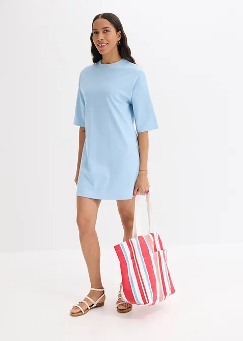 Oversize-Shirtkleid aus schwerer Bio-Baumwolle, bonprix