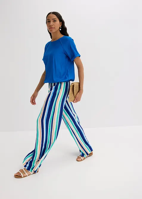 Blouse manches courtes en viscose mélangée, bonprix