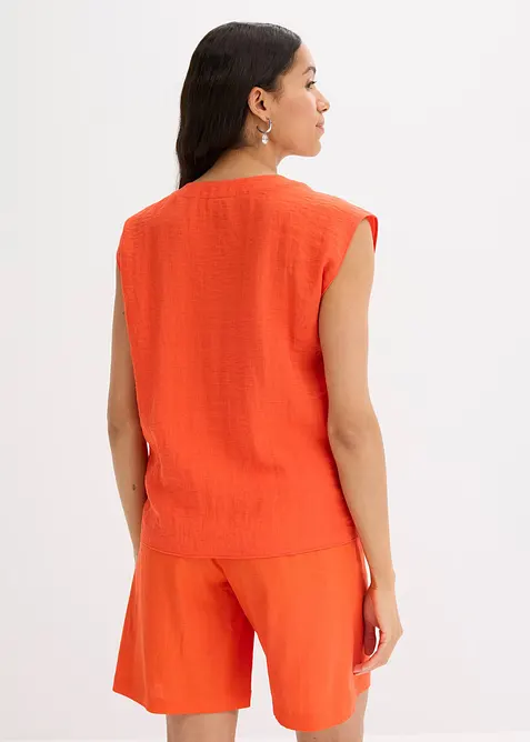 Chemisier sans manches en viscose mélangée, bonprix