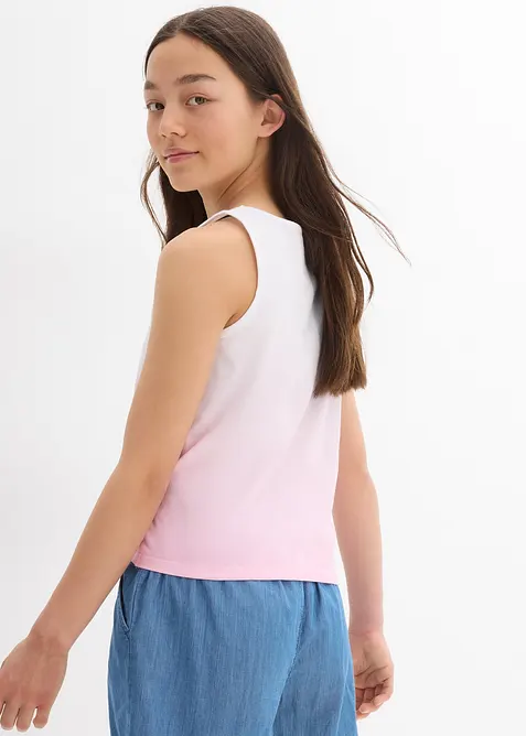 Lot de 2 tops 100% coton, bonprix