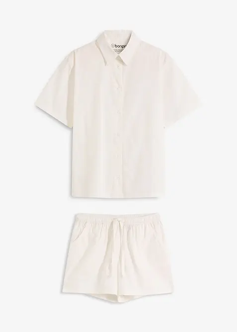 Gewebter Shorty aus reiner Baumwolle, bonprix