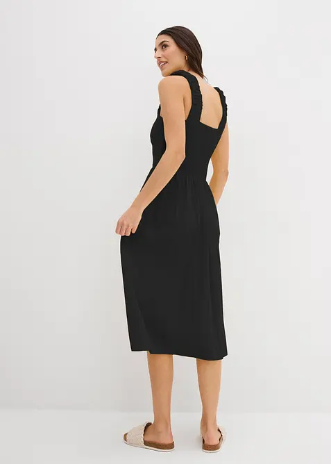 Shirtkleid mit leicht ausgestelltem Saum aus Baumwoll-Viskose-Mix, bonprix