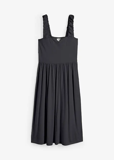 Shirtkleid mit leicht ausgestelltem Saum aus Baumwoll-Viskose-Mix, bonprix