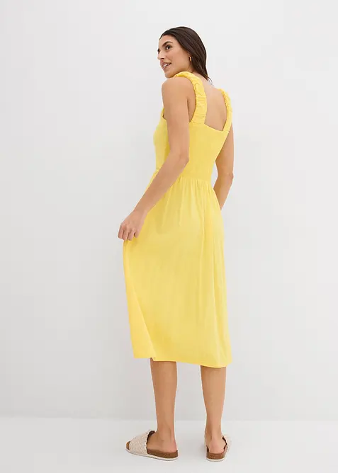 Shirtkleid mit leicht ausgestelltem Saum aus Baumwoll-Viskose-Mix, bonprix