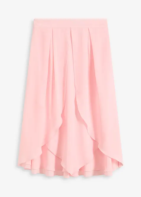 Midirock mit Ruffle und Chiffon, bonprix