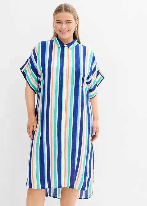 Blusenkleid aus flie&szlig;ender Viskose, bonprix