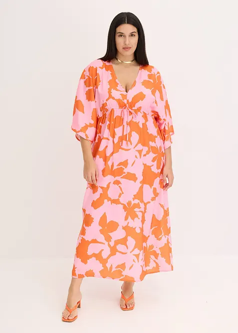 Maxikleid aus fließendem Satin, bonprix