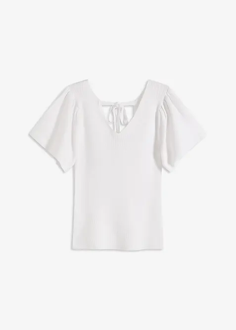 Ripp-Pullover aus Viskose-Mix, bonprix