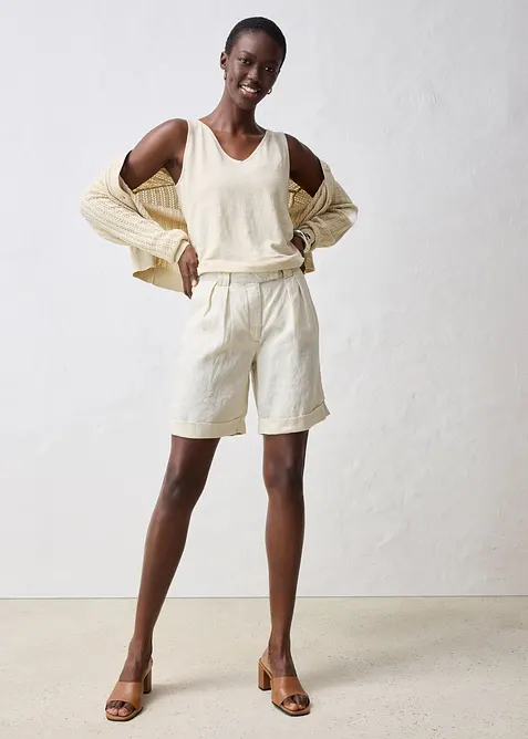 Bermuda 100 % lin, bonprix