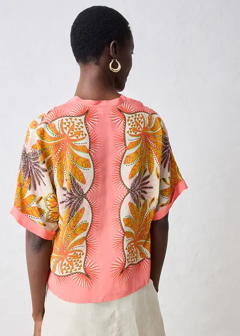 Tunikabluse aus feinem Seiden-Mix, bonprix