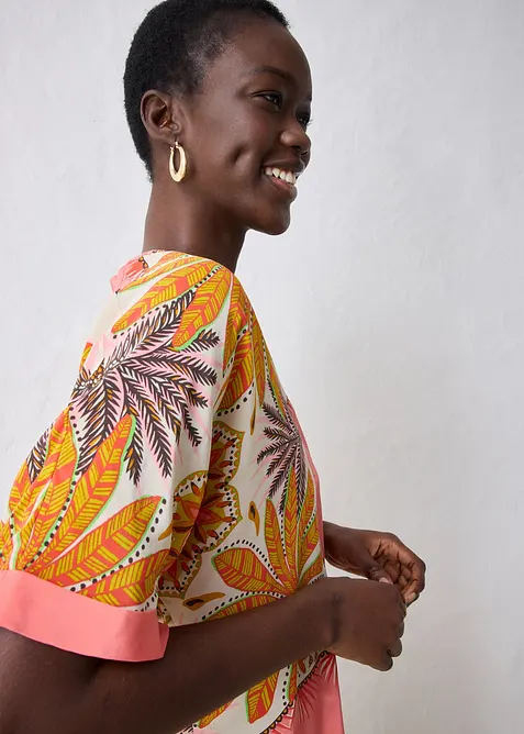 Tunique en soie mélangée, bonprix