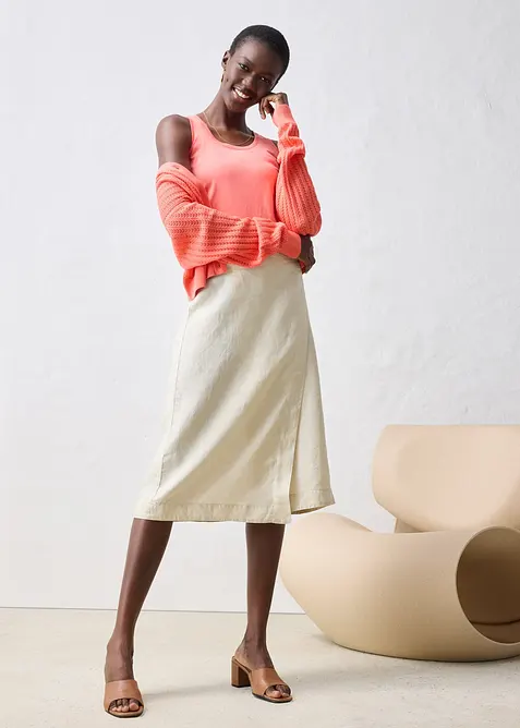 Tanktop mit Seidenanteil, bonprix