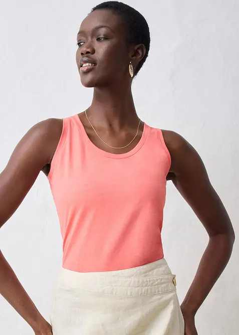 Tanktop mit Seidenanteil, bonprix