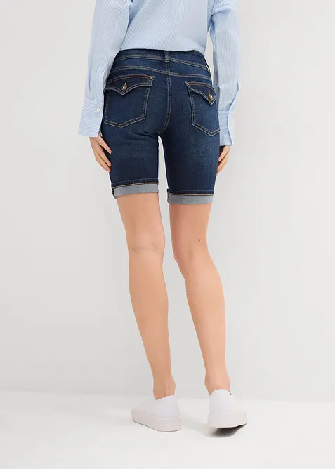 Bermuda en jean, taille mi-haute, bonprix