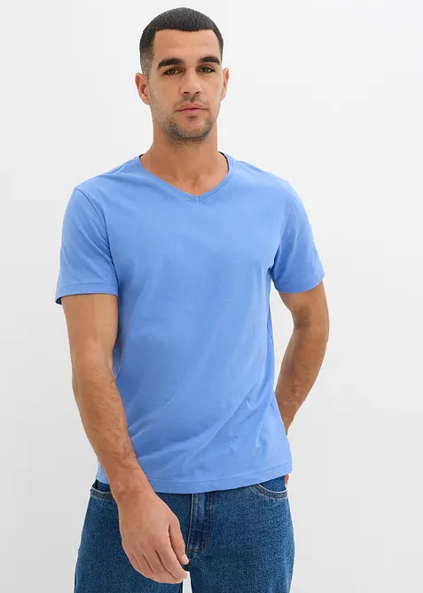 Lot de 3 T-shirts col V, bonprix