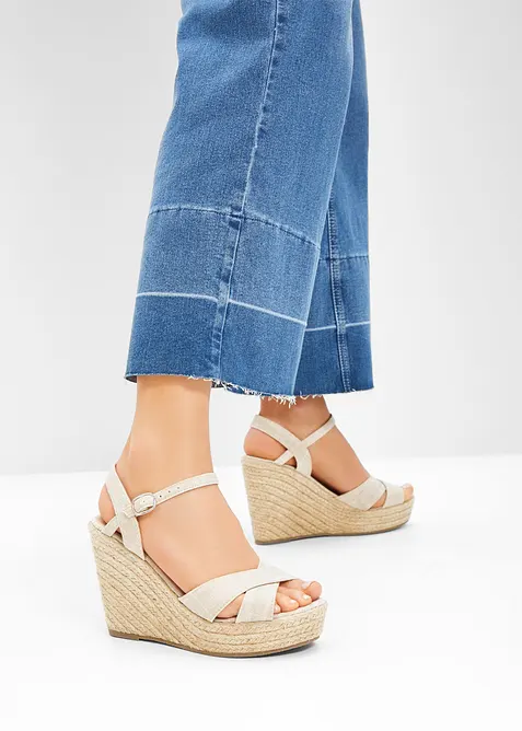 Sandales compens&eacute;es, bonprix