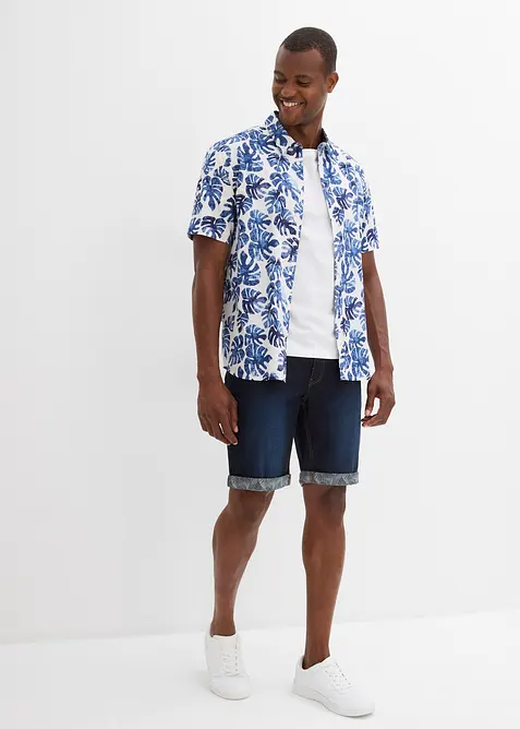 Bermuda en jean extensible, Regular, bonprix