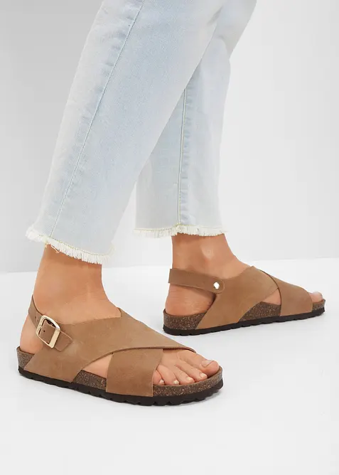 Sandalen aus Leder, bonprix