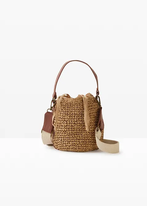 Sac seau en paille, bonprix