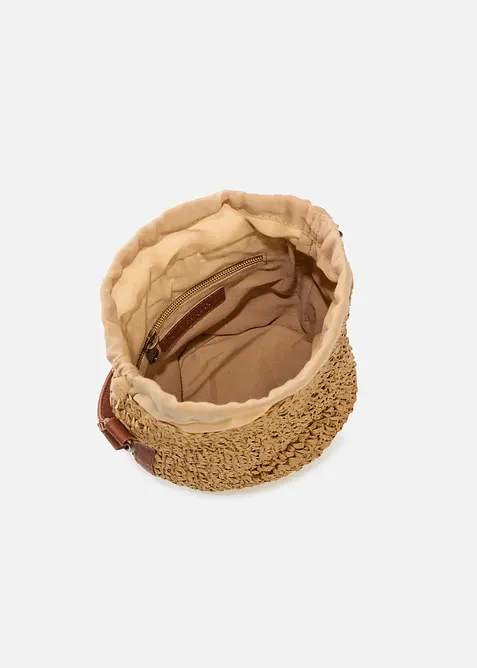 Sac seau en paille, bonprix