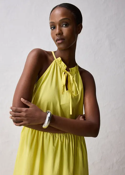 Kleid mit Seidenanteil, bonprix