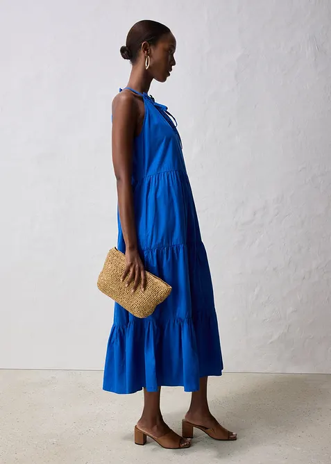 Kleid mit Seidenanteil, bonprix