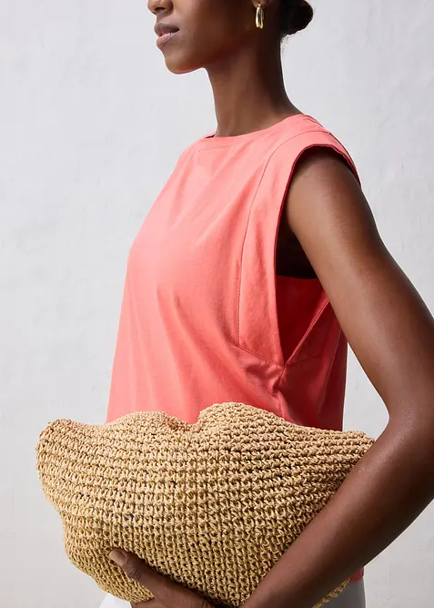 Shirt mit Seidenanteil, bonprix