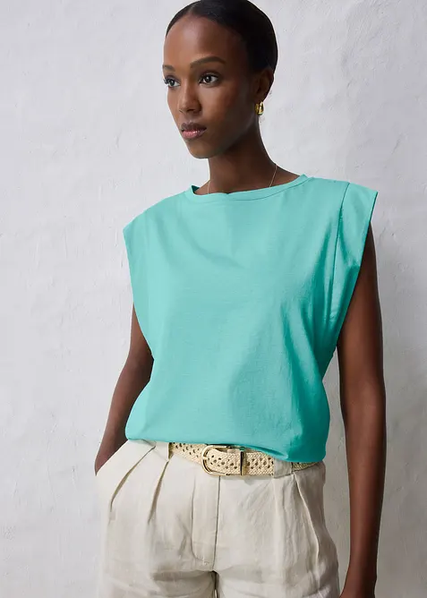 T-shirt coton et soie, bonprix