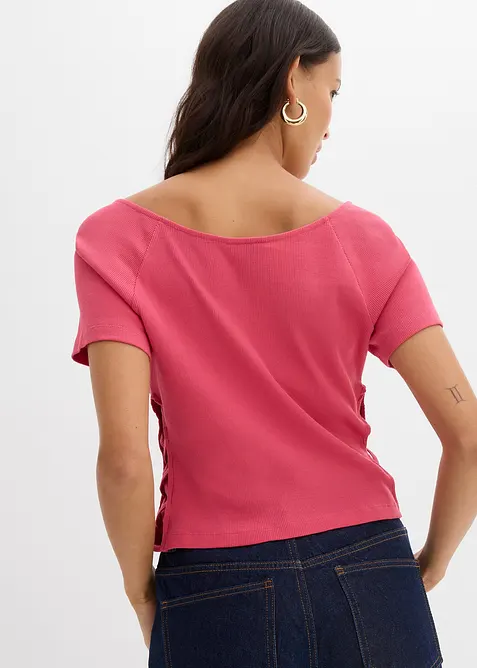 T-shirt ajusté 100% coton, bonprix