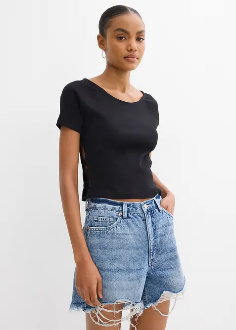 Figurbetontes T-Shirt aus reiner Bio-Baumwolle, bonprix