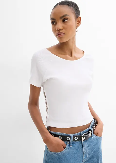 Figurbetontes T-Shirt aus reiner Bio-Baumwolle, bonprix