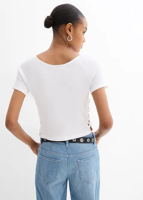 Figurbetontes T-Shirt aus reiner Bio-Baumwolle, bonprix