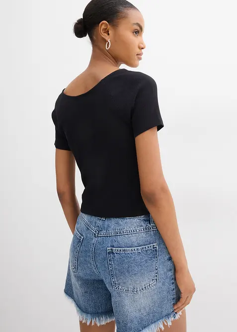 Figurbetontes T-Shirt aus reiner Bio-Baumwolle, bonprix